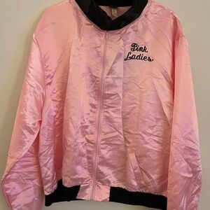 Pink Ladies Satin Jacket
